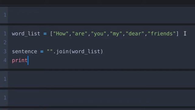 How to Combine List of Strings to One String PYTHON ?! смотреть онлайн