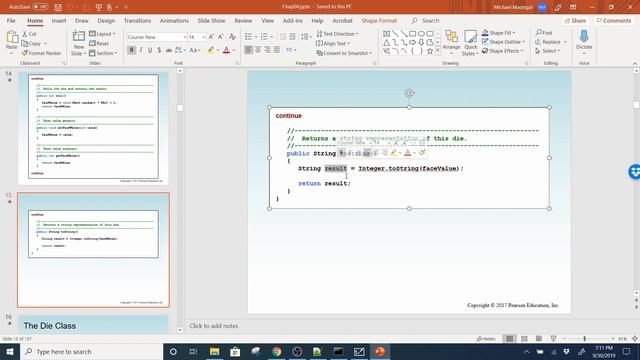 Java 1, Fall 2019 - Chapter 4 Lecture Part 2 смотреть онлайн