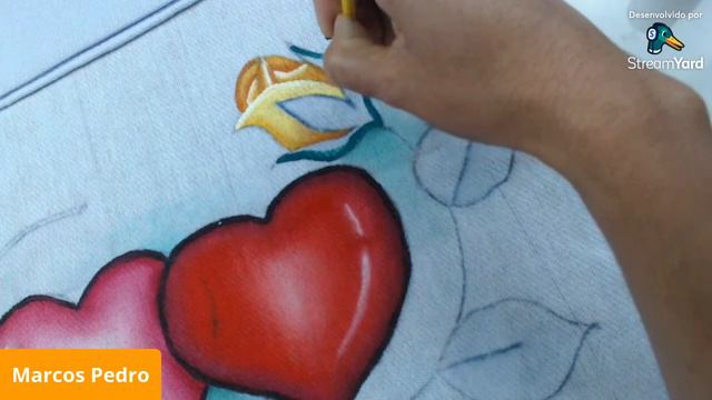 Como pintar botão de rosa em tecido смотреть онлайн