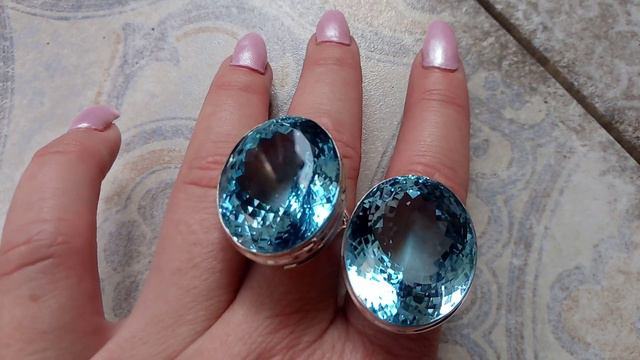 БРАСЛЕТЫ 💖 ТОПАЗЫ 💎 В СТЕРЛИНГОВОМ СЕРЕБРЕ 💎 ✨ 👑 И ГАРНИТУРЫ И КОЛЬЦА К НИМ 💎🎁💖 смотреть онлайн