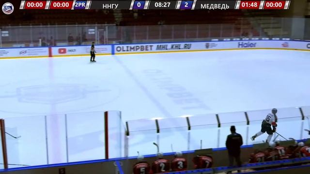 23.10.2022, ХК "ННГУ" - ХК "МЕДВЕДЬ" (ВЫСШАЯ ЛИГА) смотреть онлайн