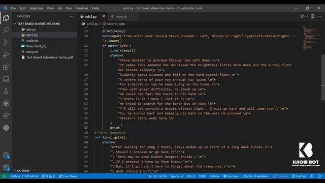 #python #pythonprogramming Text Based Adventure Game using Python - Simple way to create the game смотреть онлайн