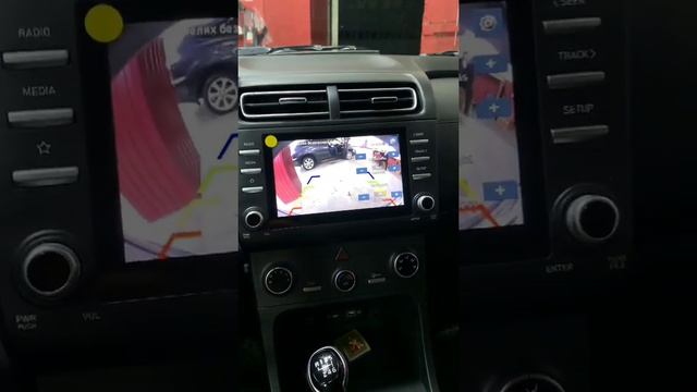 Creta 2021- установка камеры переднего и заднего вида к родной магнитоле смотреть онлайн