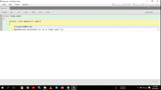 WRITE A JAVA PROGRAM TO CHECK WHETHER THE GIVEN YEAR IS LEAP YEAR OR NOT смотреть онлайн
