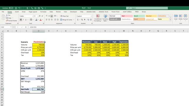 Multiple Variables Sensitivities Analysis смотреть онлайн