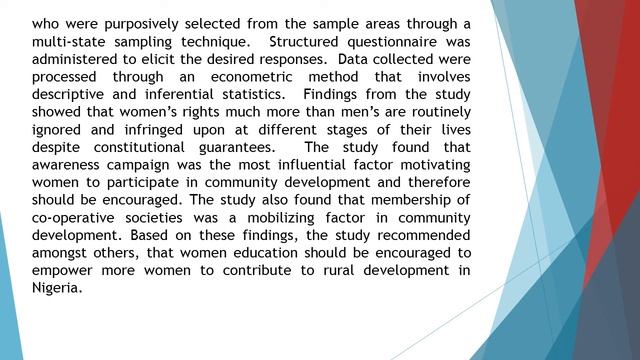 The Role of Women in Rural Development in Enugu State, Nigeria IJSDWP 2020 92 135 153 смотреть онлайн