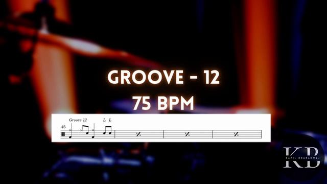 GROOVE 12 - 75 BPM - INITIAL GRADE DRUMS - PRACTICE WITH METRONOME AND DRUMS смотреть онлайн