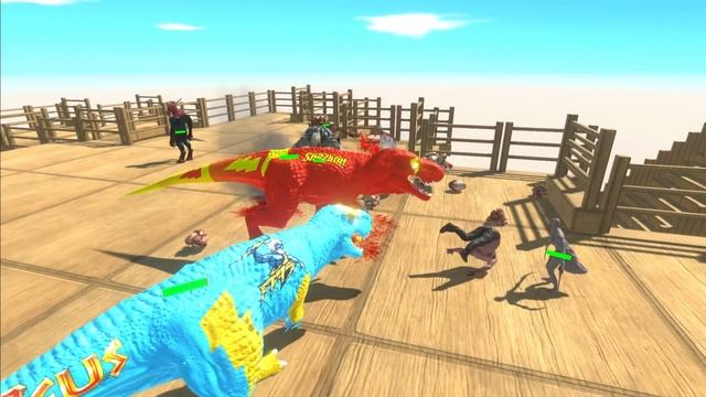 BATMAN SHAZAM ZEUS T-REX CRAZY LONG DEATH RUN - Animal Revolt Battle Simulator ARBS смотреть онлайн
