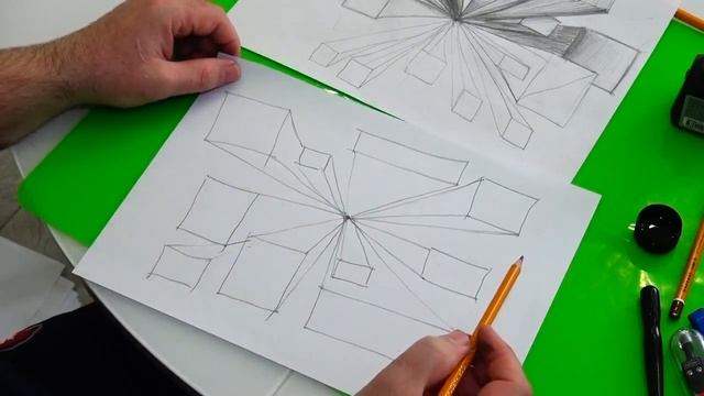 Учимся рисовать. Точки схода смотреть онлайн
