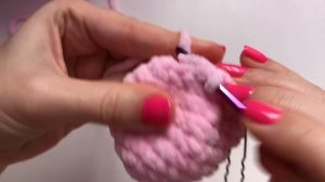 Мишка крючком из плюшевой пряжи. Подробный МК