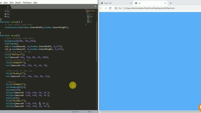 Car Using JavaScript - Moving Car JavaScript Animation Using HTML/CSS/JavaScript смотреть онлайн
