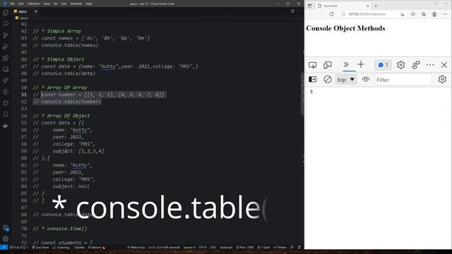 Console Methods - Day 15 | JS | Tamil смотреть онлайн