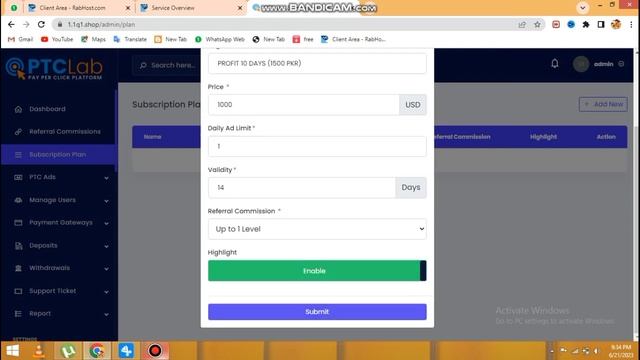 How To Create PTC Website Investment Website Kaise Banaen Script #ztm