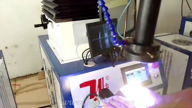 Stainless steel repair welding by 4D YAG automatic laser welding machine from Taiqi Machine Factory смотреть онлайн