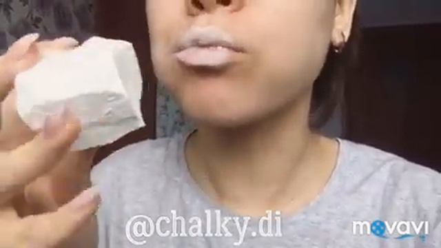 Ем мел.Природный мел.Асмр мелом.Мел.