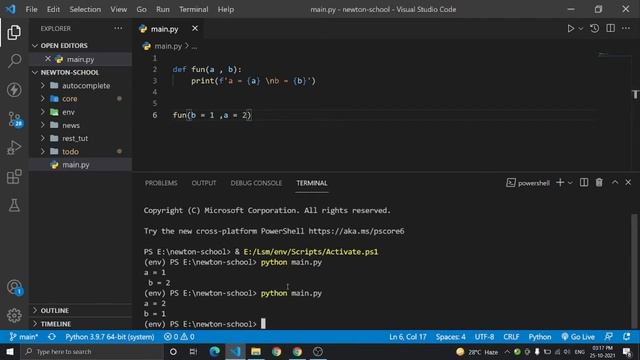 Keyword Argument in Python Function | Python interview Series - Part 11 | Newton School смотреть онлайн