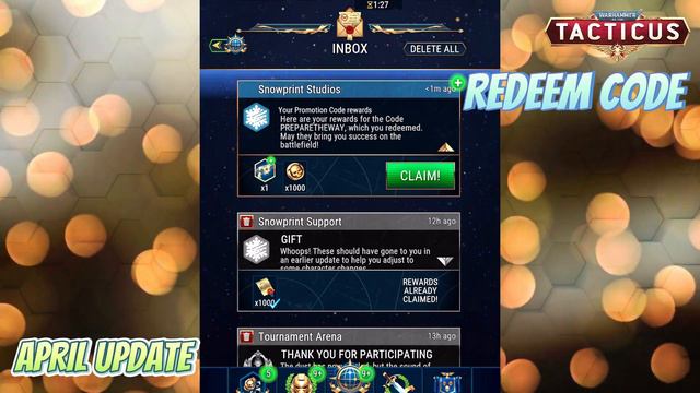 Tacticus Redeem Code - April Update смотреть онлайн