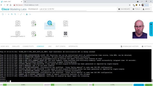 cisco cml - create lab - nodes, versions and connections смотреть онлайн
