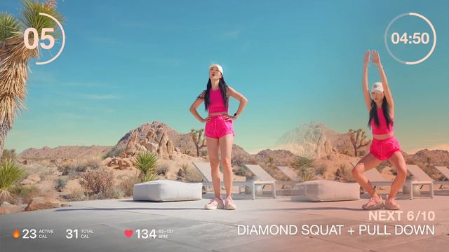 10 Min Standing Workout at Joshua Tree - Music Only Home Workout смотреть онлайн