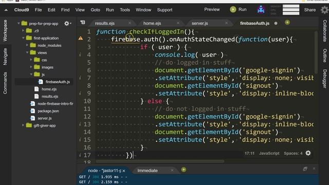 Firebase Client-side Auth Part III смотреть онлайн