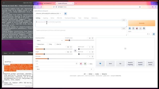 Running AUTOMATIC1111/stable-diffusion-webui On AMD GPU 5700XT, Models: Chilloutmix And ProtoGen