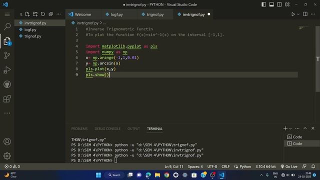 Graph plotting using Matpiotlib in Python смотреть онлайн
