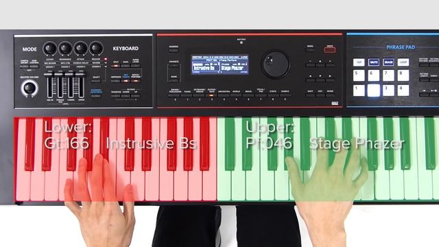 "Playing R&B" (Split, Rhythm Pattern) Roland JUNO-DS Quick Start #05 смотреть онлайн