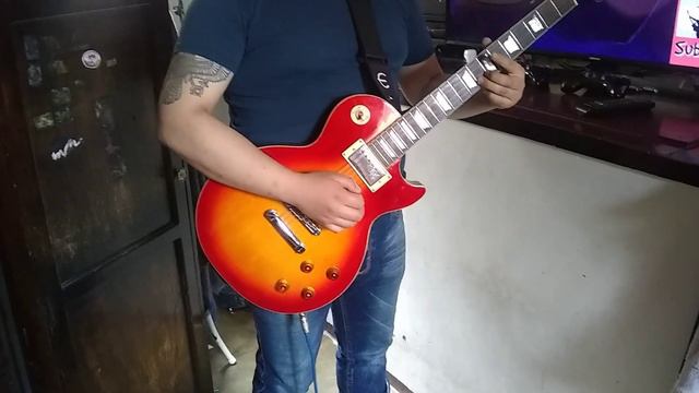 Epiphone Les Paul Standard Cherry Sunburst sound смотреть онлайн