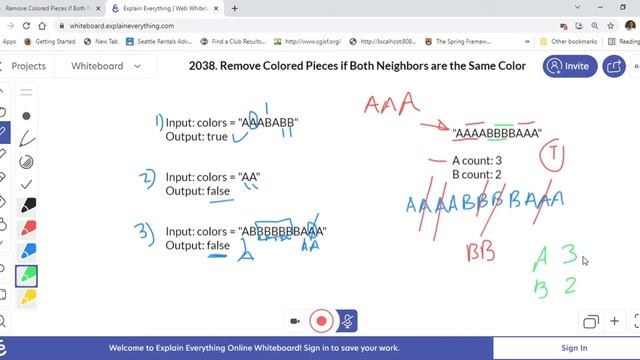 2038 Remove Colored Pieces if Both Neighbors are the Same Color Tricky Solution Explained In Jav смотреть онлайн