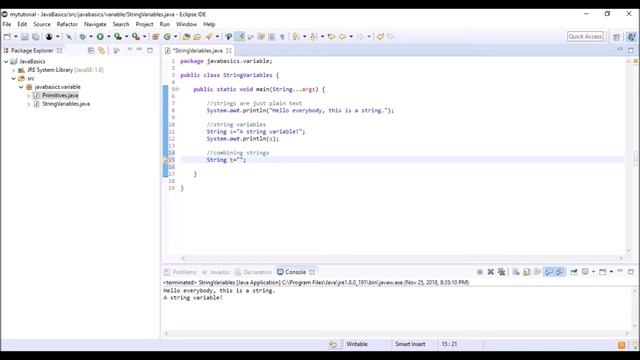 Java Strings смотреть онлайн