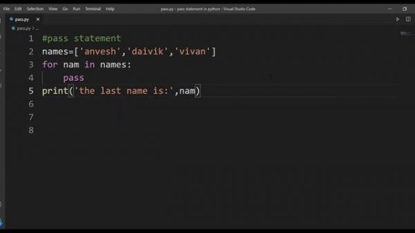 # 23 Pass Statement in Python| Python Tutorial for Beginners