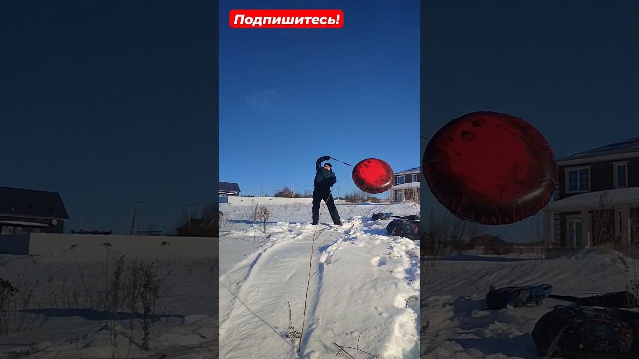 Мощный спуск на тюбинге от мощного Инспектора Пляж смотреть онлайн