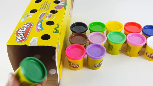 Play Doh Colour Learning Funny Opening & Unboxing 24 Multi Color Play Doh смотреть онлайн