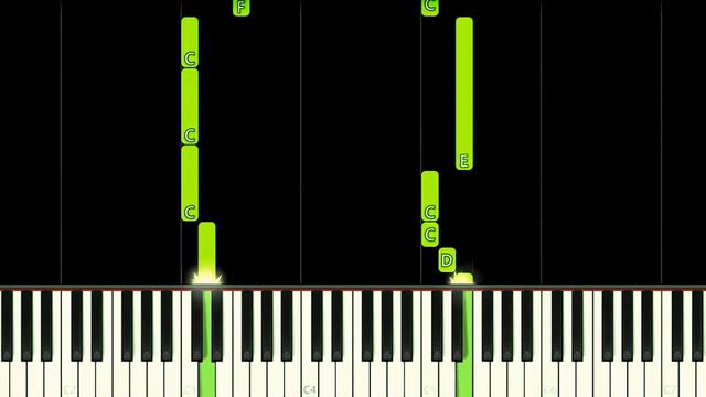 Talking Ginger 2 Food Theme Song - EASY Piano Tutorial смотреть онлайн