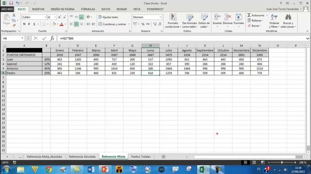 Curso de Excel 2013 - Clase 15: Referencias 3D y 4D смотреть онлайн