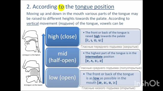 Classifications of English vowels смотреть онлайн
