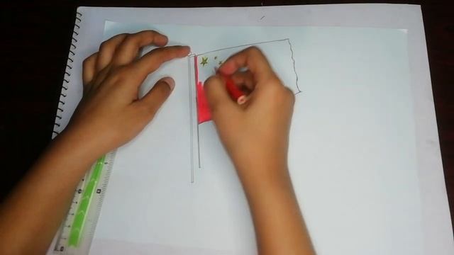 how to draw Chinese flag easy | China ka parcham | drawing for beginners смотреть онлайн