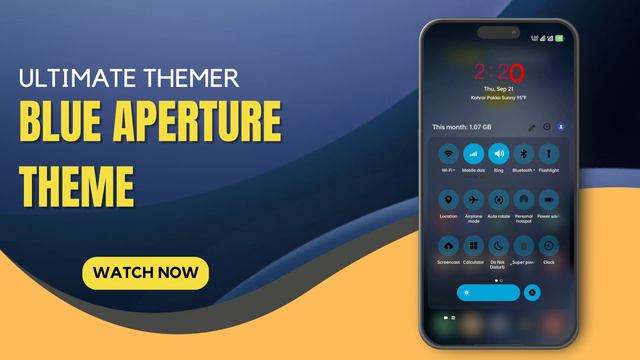 Blue Aperture Theme For Oppo And Realme|| Simple and Clean Lockscreen|| R 11, 12, 13 Supported || смотреть онлайн