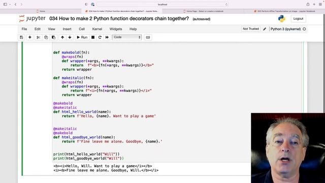 How to make 2 Python function decorators chain together смотреть онлайн