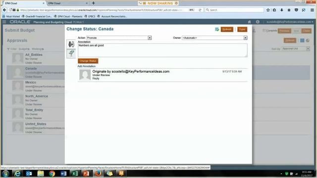 Oracle Enterprise Planning and Budgeting Cloud Service (EPBCS) Demonstration смотреть онлайн