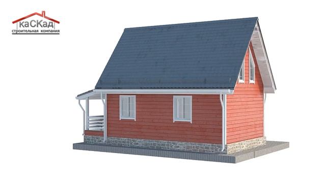Каркасный дом 7,5х11м КД-1 со вторым светом смотреть онлайн