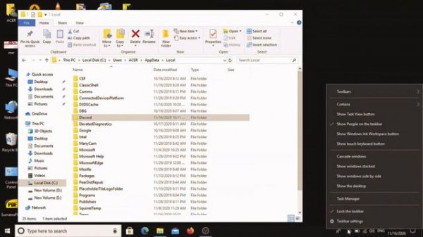 Delete Discord App From AppData And local AppData