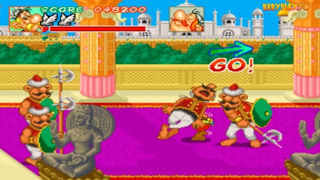 ASTERIX Arcade Game Konami 1992 ACT 6 - Asterix and the MAGIC Carpet смотреть онлайн