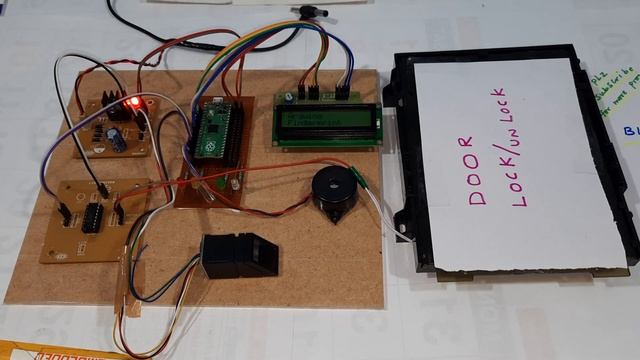 FINGER PRINT SCANNER BASED DOOR UNLOCK AND LOCKING SYSTEM USING RASPBERRY PI PICO смотреть онлайн