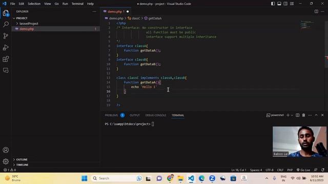 Interface in PHP || OOPS in PHP || PHP Tutorials || Coding for beginners смотреть онлайн