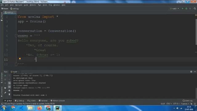 Dialog with Choices in Ursina Enigne | Ursina part 14 смотреть онлайн