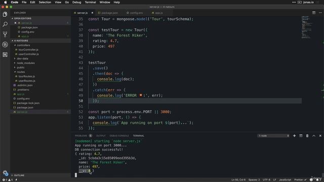 Creating Documents and Testing the Model | Lecture 84 | Node.JS ? смотреть онлайн