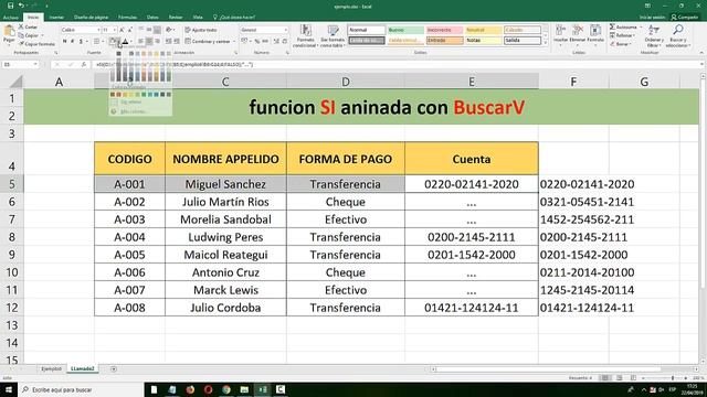 FUNCION SI Anidada con BUSCARV en Excel смотреть онлайн