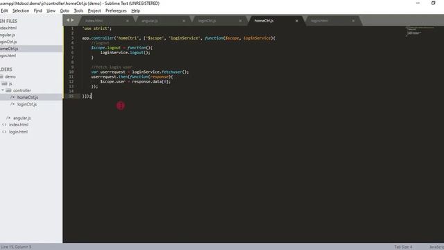 Angular JS Login with Session using PHP/MySQLi Tutorial смотреть онлайн
