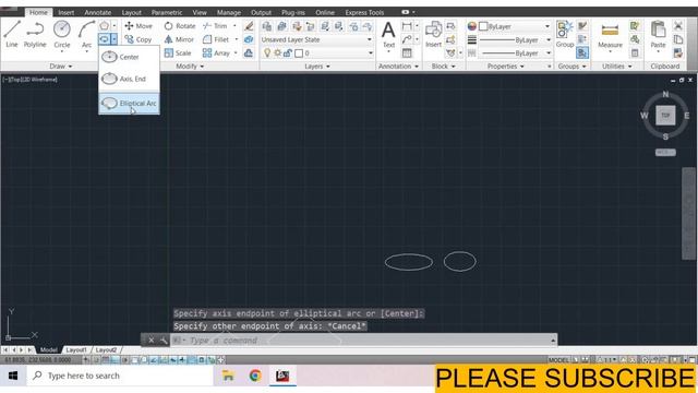 AUTOCAD 2023 TUTORIALS ELIPSE COMMAND | EXPLAIN CAD смотреть онлайн